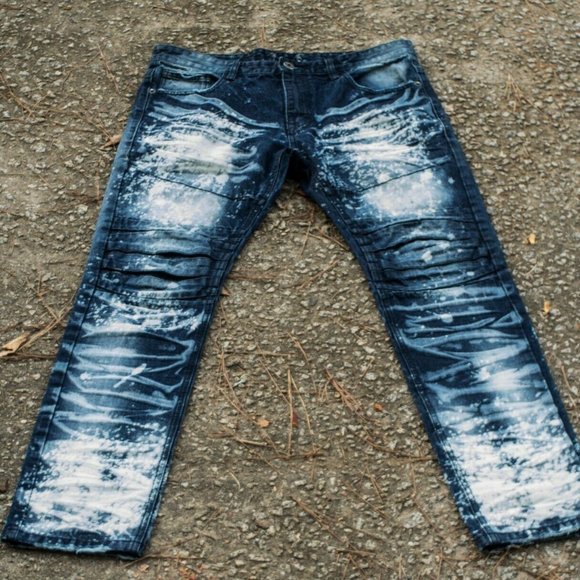 Smoke Rise Other - Smoke Rise Original Vintage Destroyed Blue Jeans